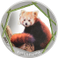 999/1000 Feinsilber Prägung, Roten Panda 2023 mit edler Farbveredelung