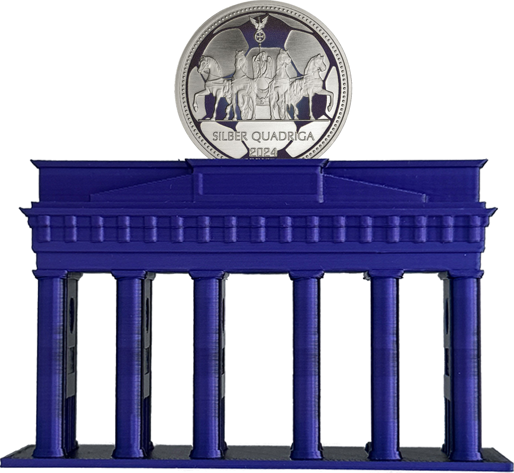 Brandenburger Tor mit Silber Quadriga 2024 1/3 Unze