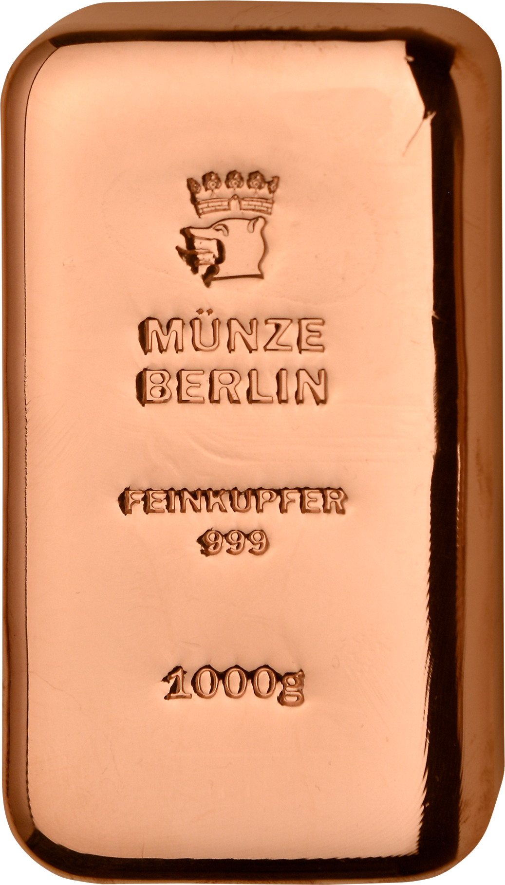 Berliner Mauer Edition - 1 Kilo Kupfer - 1 Kilo Kupfer - Vorderseite