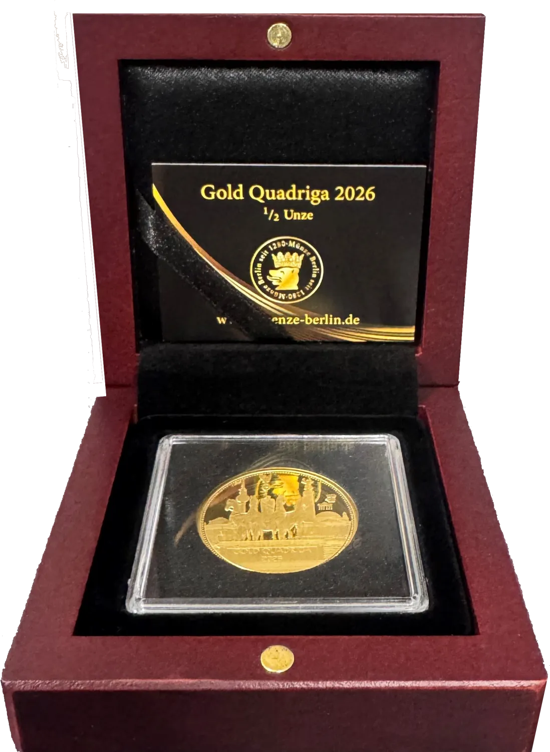 Gold Quadriga 2026 1/2 Unze