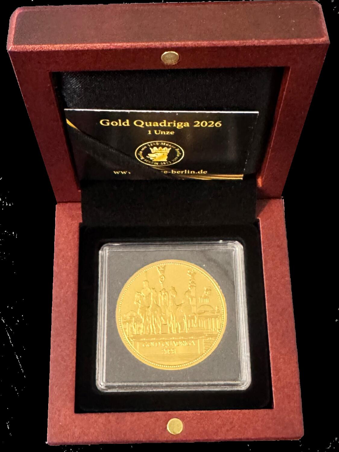 Gold Quadriga 2026 1 Unze