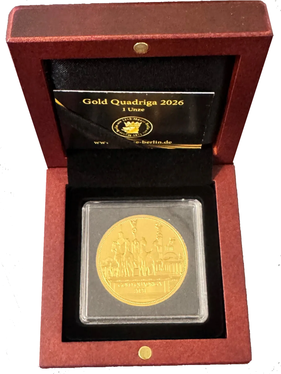 Gold Quadriga 2026 1 Unze