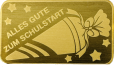 Zur Einschulung - Goldbarren mit pers. Gravur - Goldbarren zur Einschulung