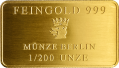 Goldbarren 1/200 Unze