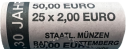 2 Euro Münzrolle "Mauerfall" 2019