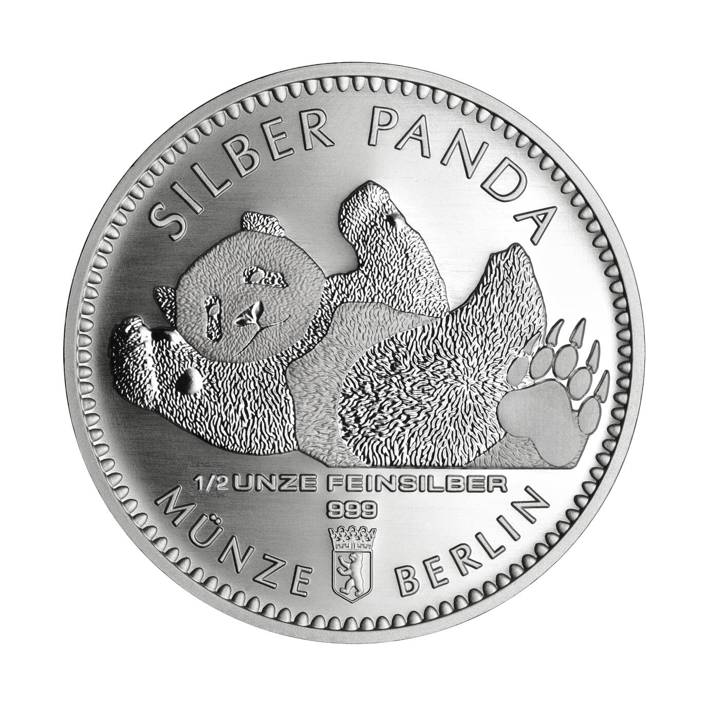 Silber Panda 2021 1/2 Unze