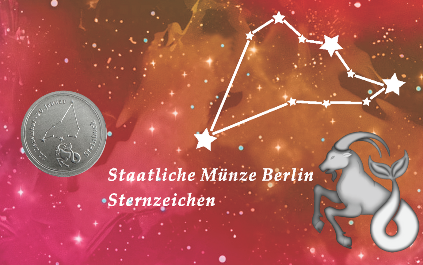 Sternzeichen - Steinbock- 1/20 Unze 999 Feinsilber