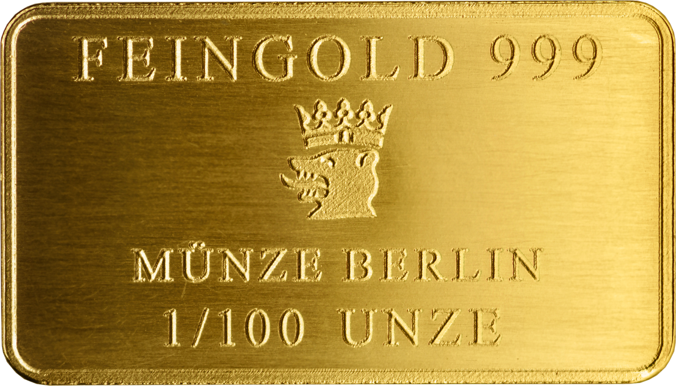 Goldbarren 1/100 Unze