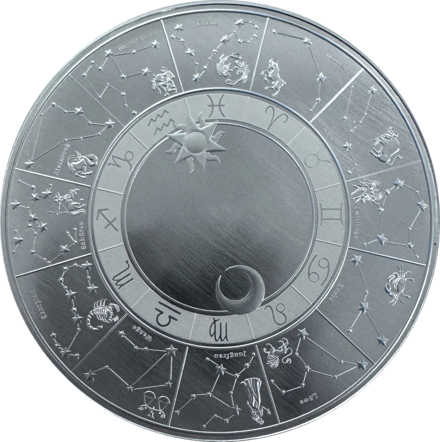 Sternzeichen mit Gravur - 1 Unze - 65 mm