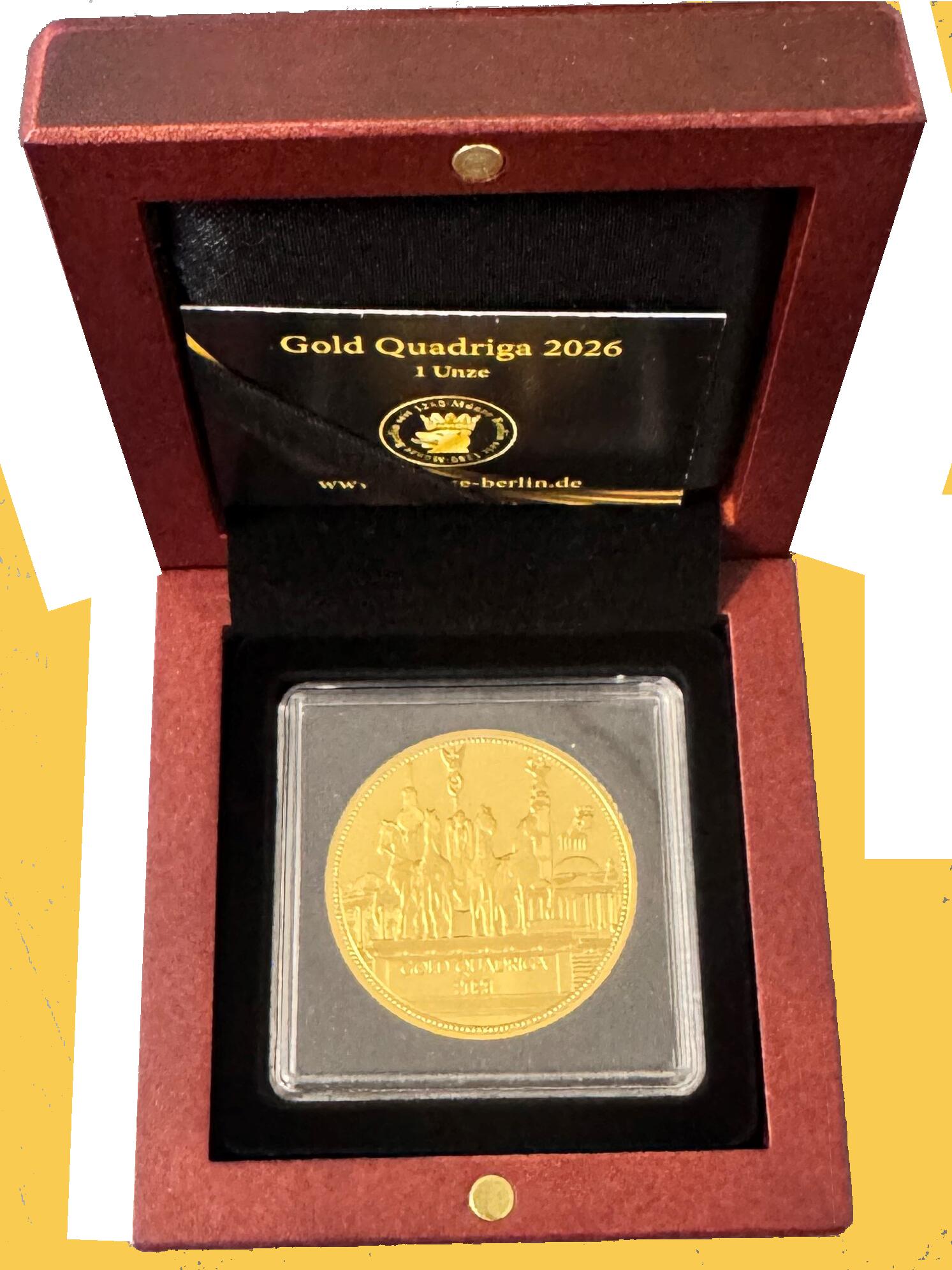 Gold Quadriga 2026 1 Unze