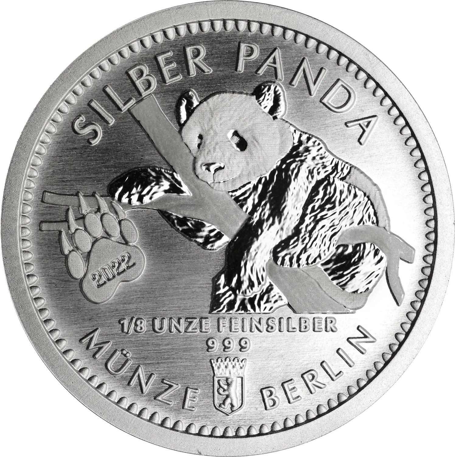 Silber Panda 2022 1/8 Unze