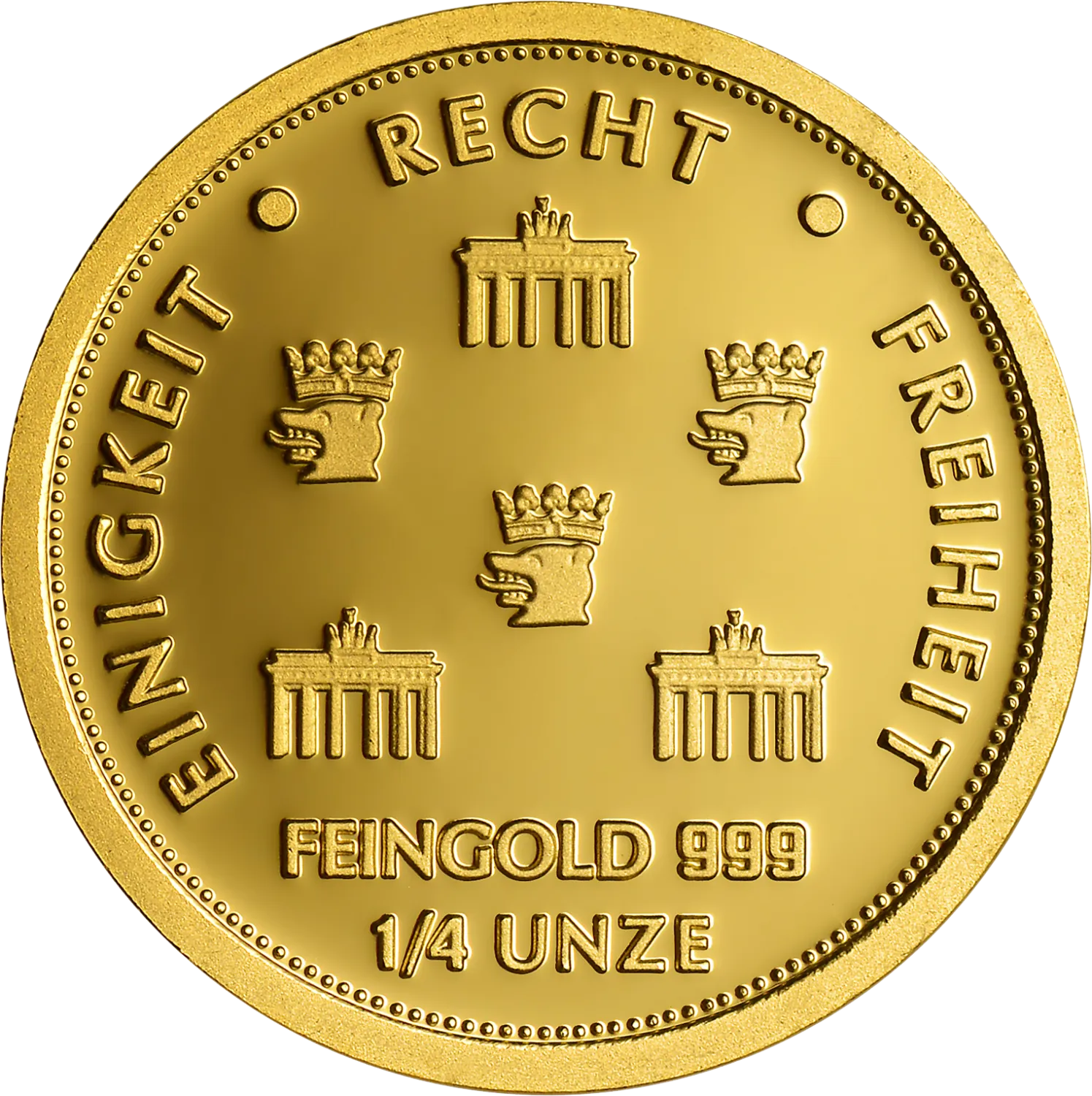 Gold Quadriga 2026 1/4 Unze