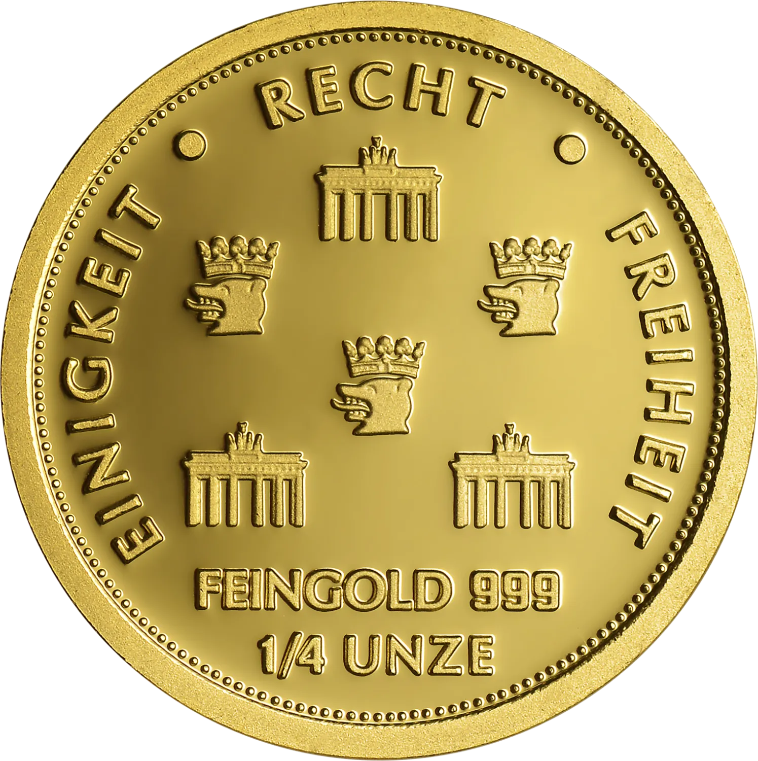 Gold Quadriga 2024 1/4 Unze