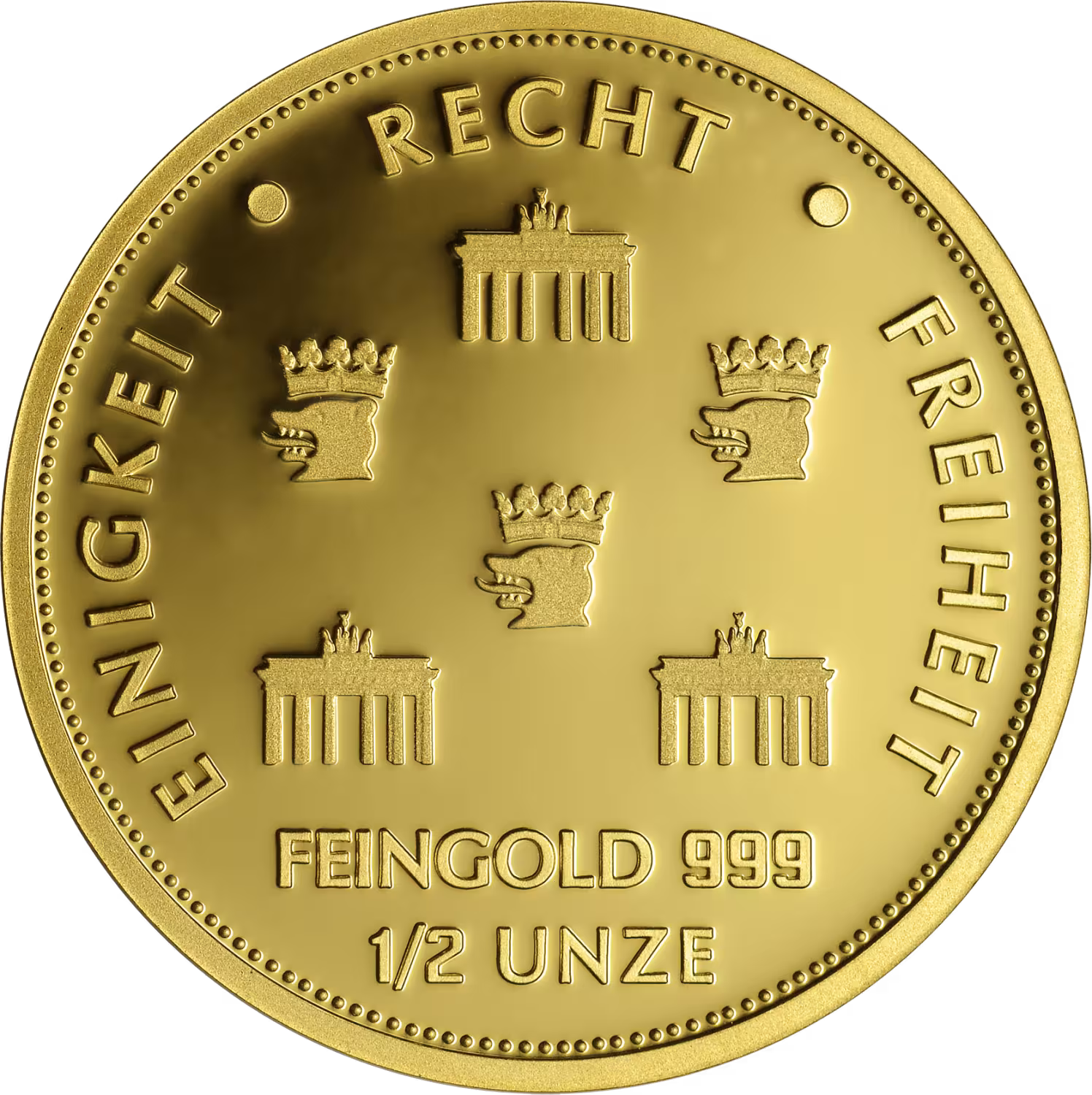 Gold Quadriga 2024 1/2 Unze