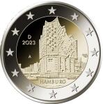 2-Euro-Coin-Card 2023 „Hamburg“