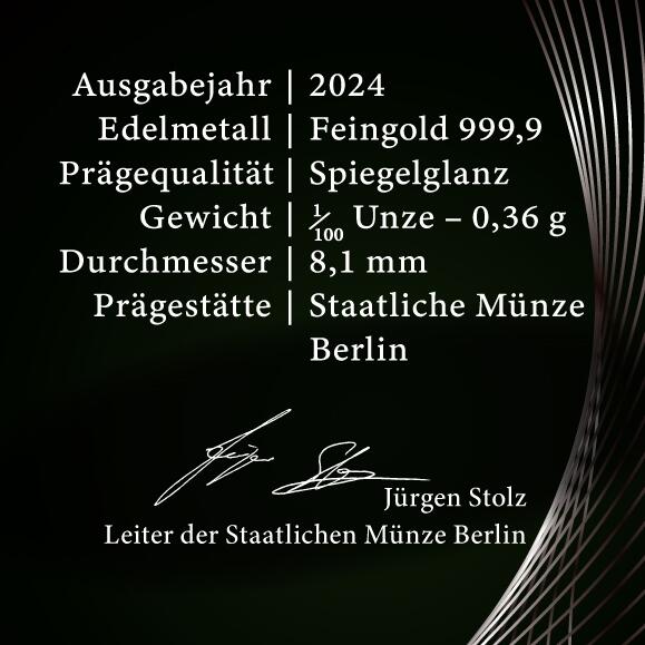 Berliner Spargroschen Ag 1/100 Unze