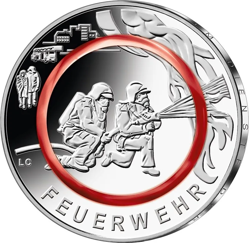 10 Euro M&uuml;nze "Feuerwehr"