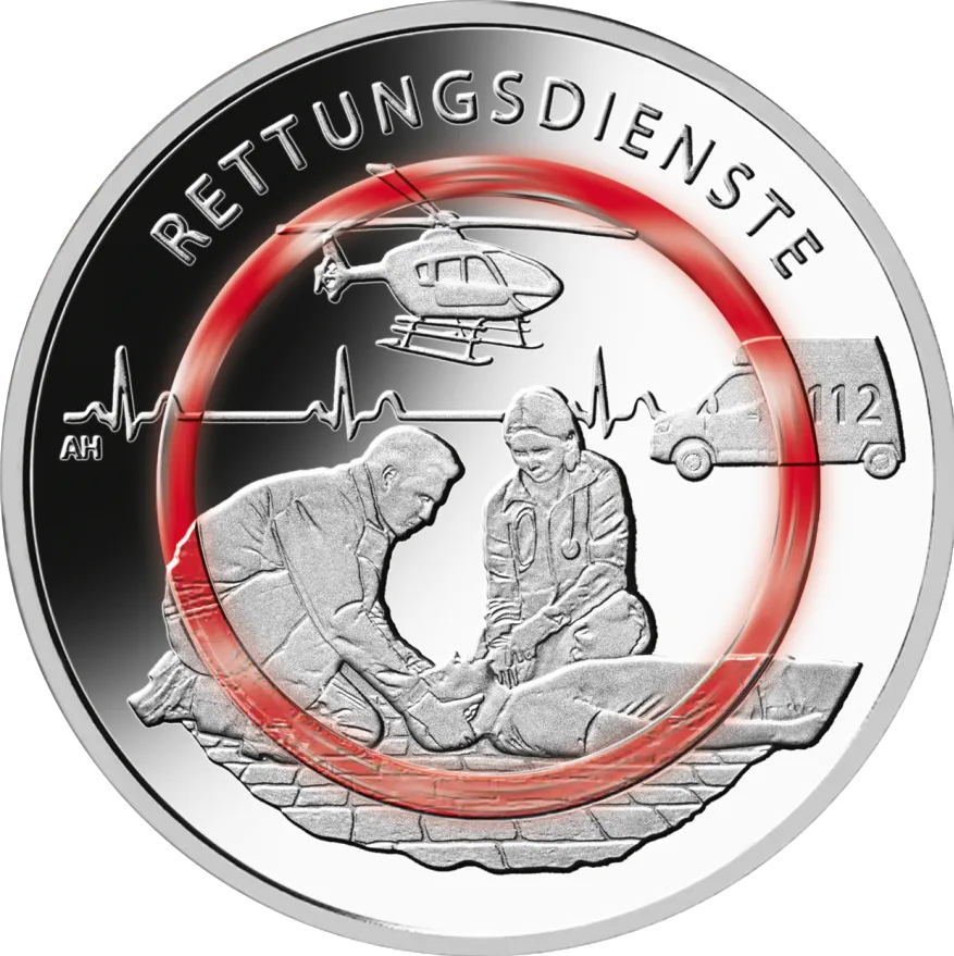 10 Euro M&uuml;nze - Rettungsdienste - 2026 "A"