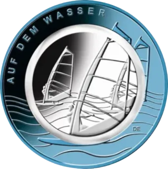 10-Euro-M&uuml;nze 2021 Auf dem Wasser mit Polymer-Ring