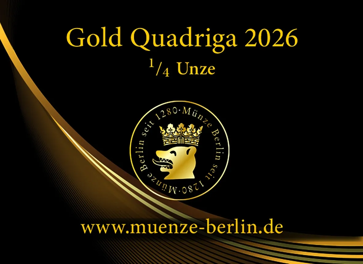 Gold Quadriga 2026 1/4 Unze