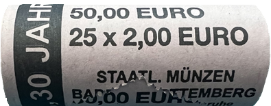 2 Euro Münzrolle "Mauerfall" 2019 "G"