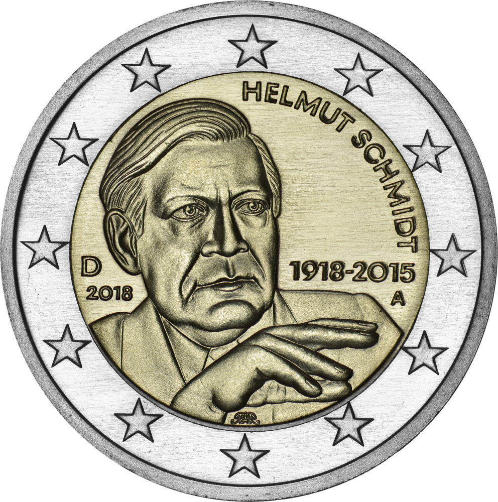 2-Euro-Coin-Card Helmut Schmidt - Staatliche Münze Berlin