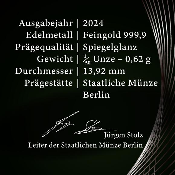 Berliner Spargroschen Ag 1/50 Unze