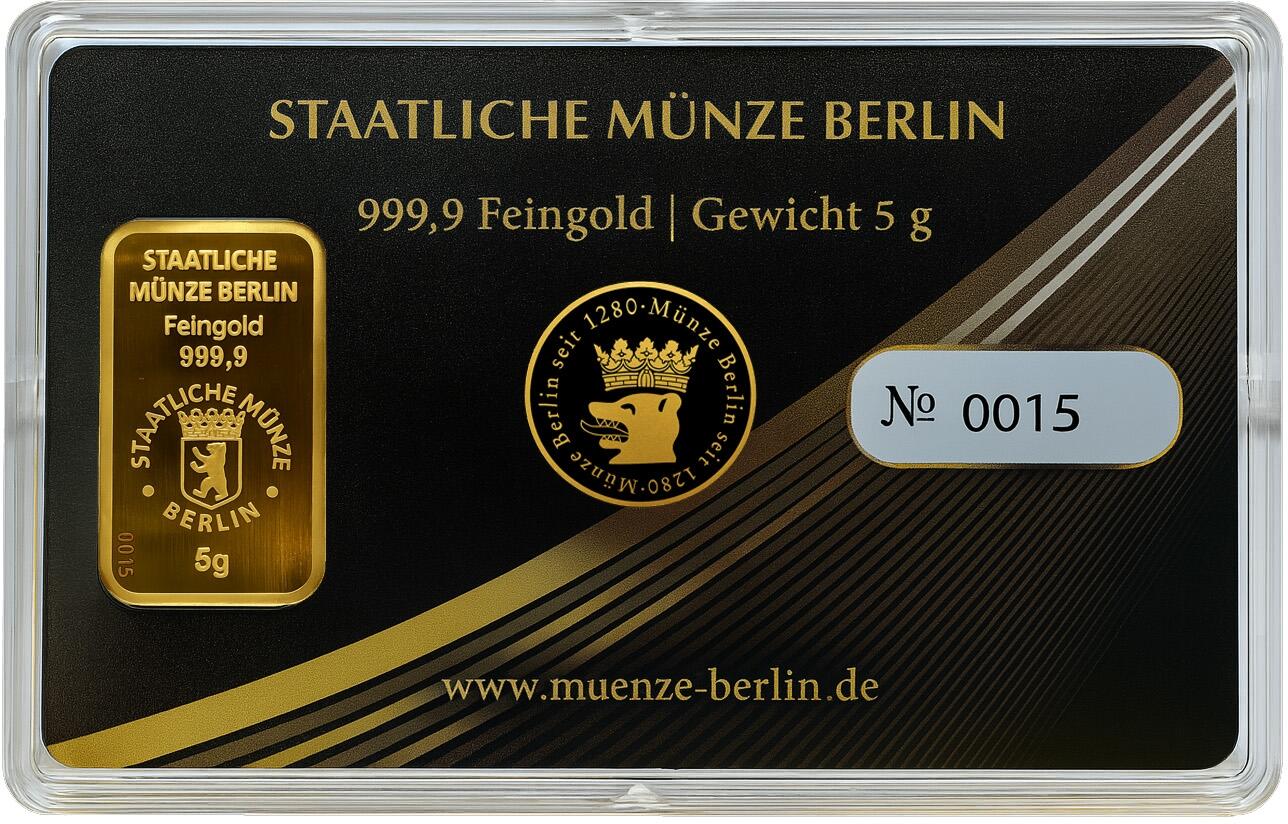 SMB COINCARD Goldbarren 5 g