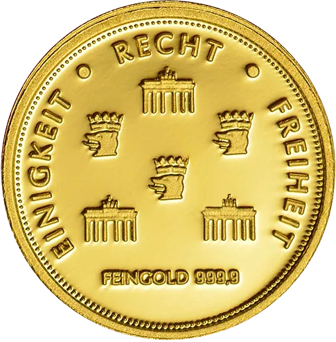 Fu&szlig;ball Gold Quadriga 1/10 Unze
