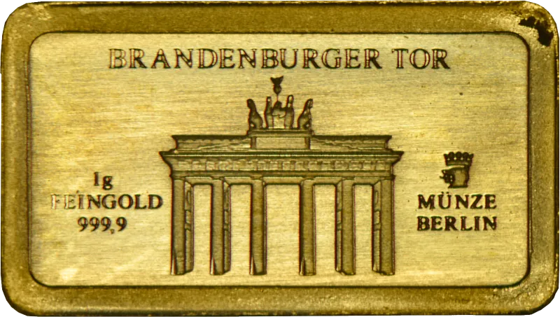 Gold Barren Brandenburger Tor
