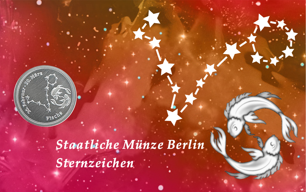Sternzeichen - Fische - 1/20 Unze 999 Feinsilber