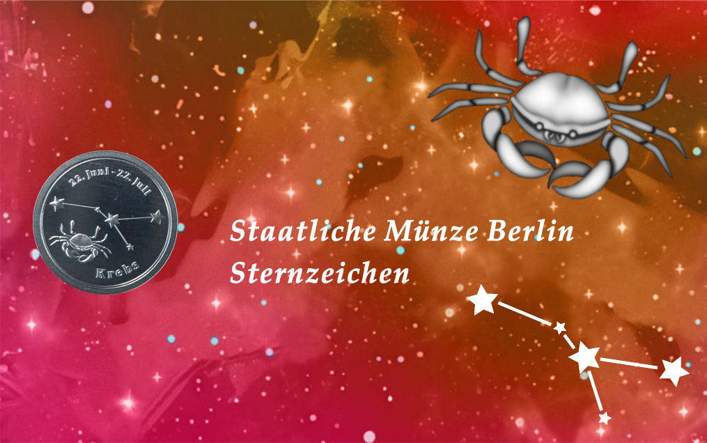 Sternzeichen - Krebs - 1/20 Unze 999 Feinsilber &ndash;