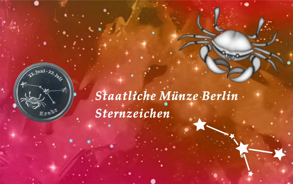 Sternzeichen - Krebs - 1/20 Unze 999 Feinsilber &ndash;