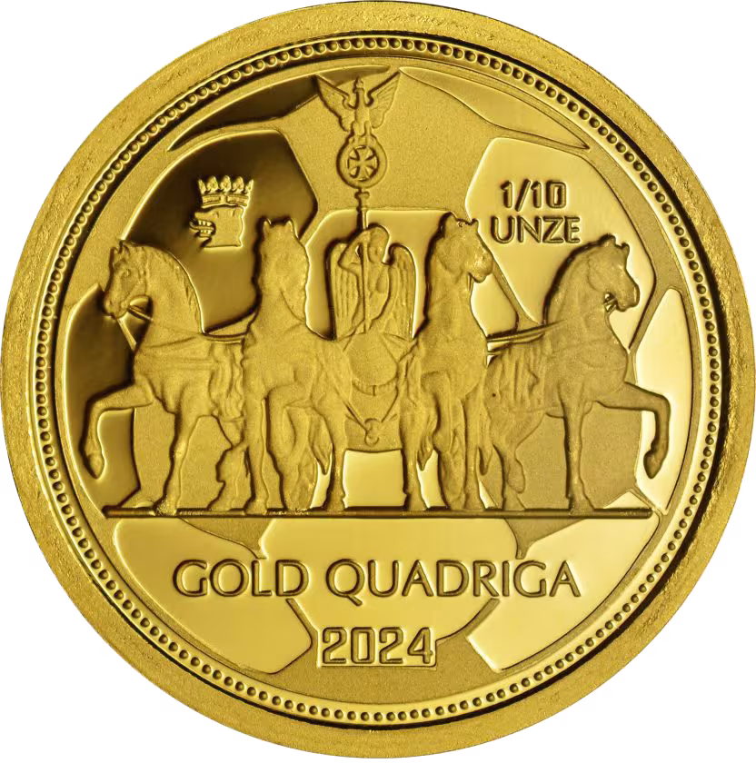 Gold Quadriga Set AU 999,9