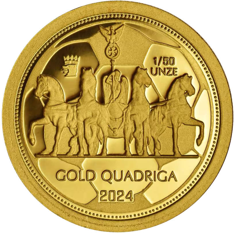 Gold Quadriga Set AU 999,9