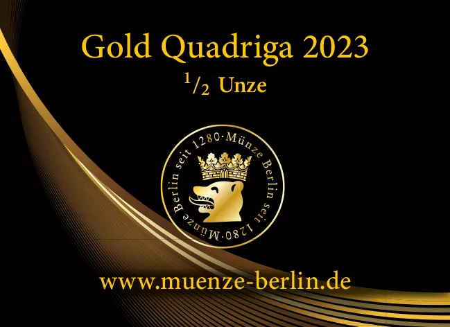 Gold Quadriga 2023 1/2 Unze
