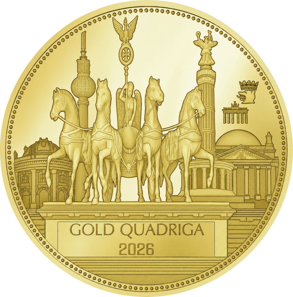 Gold Quadriga 2026 1 Unze