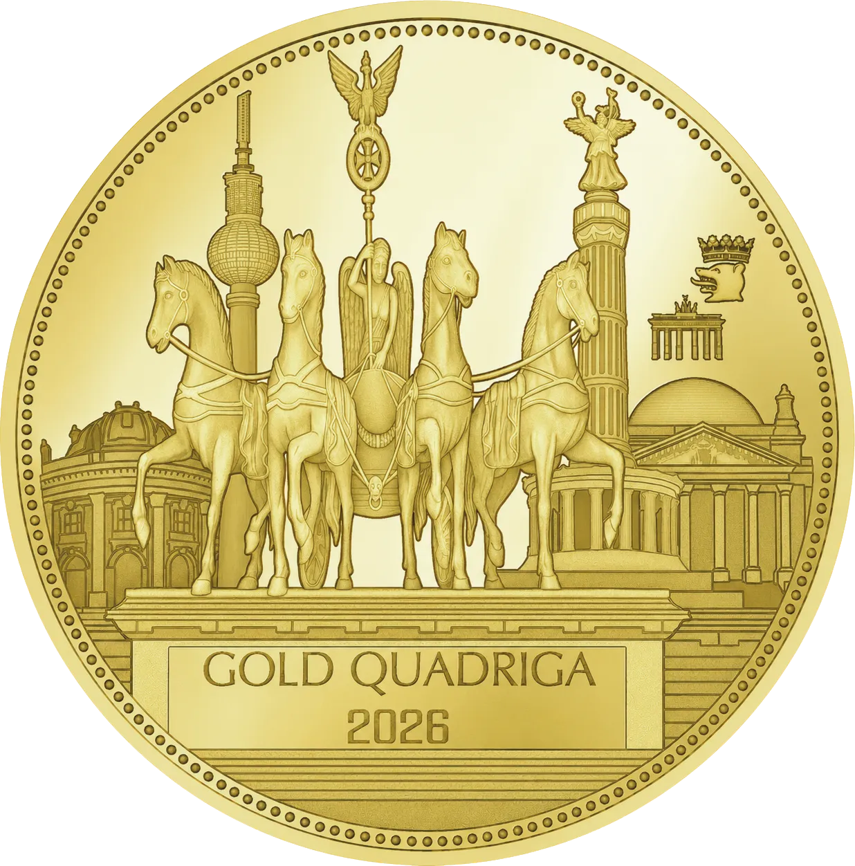 Gold Quadriga 2026 1 Unze