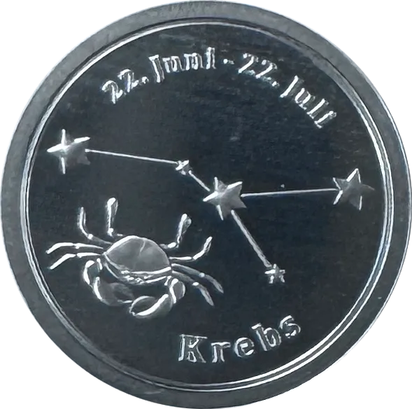 Sternzeichen - Krebs - 1/20 Unze 999 Feinsilber &ndash;