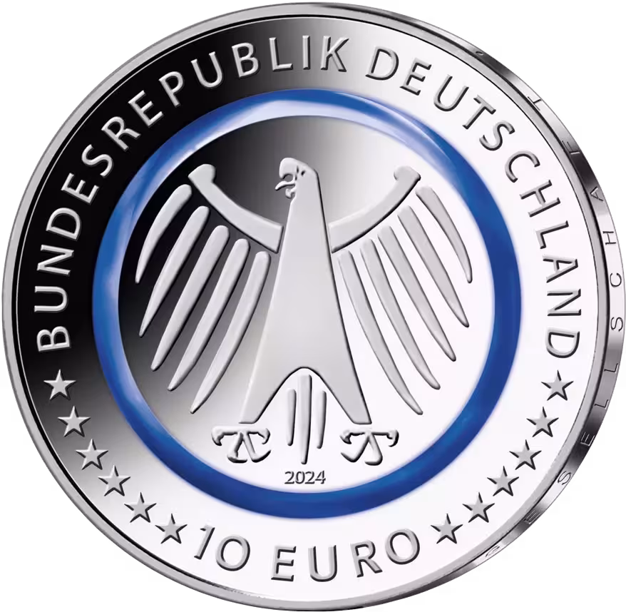 10 Euro M&uuml;nze - Polizei