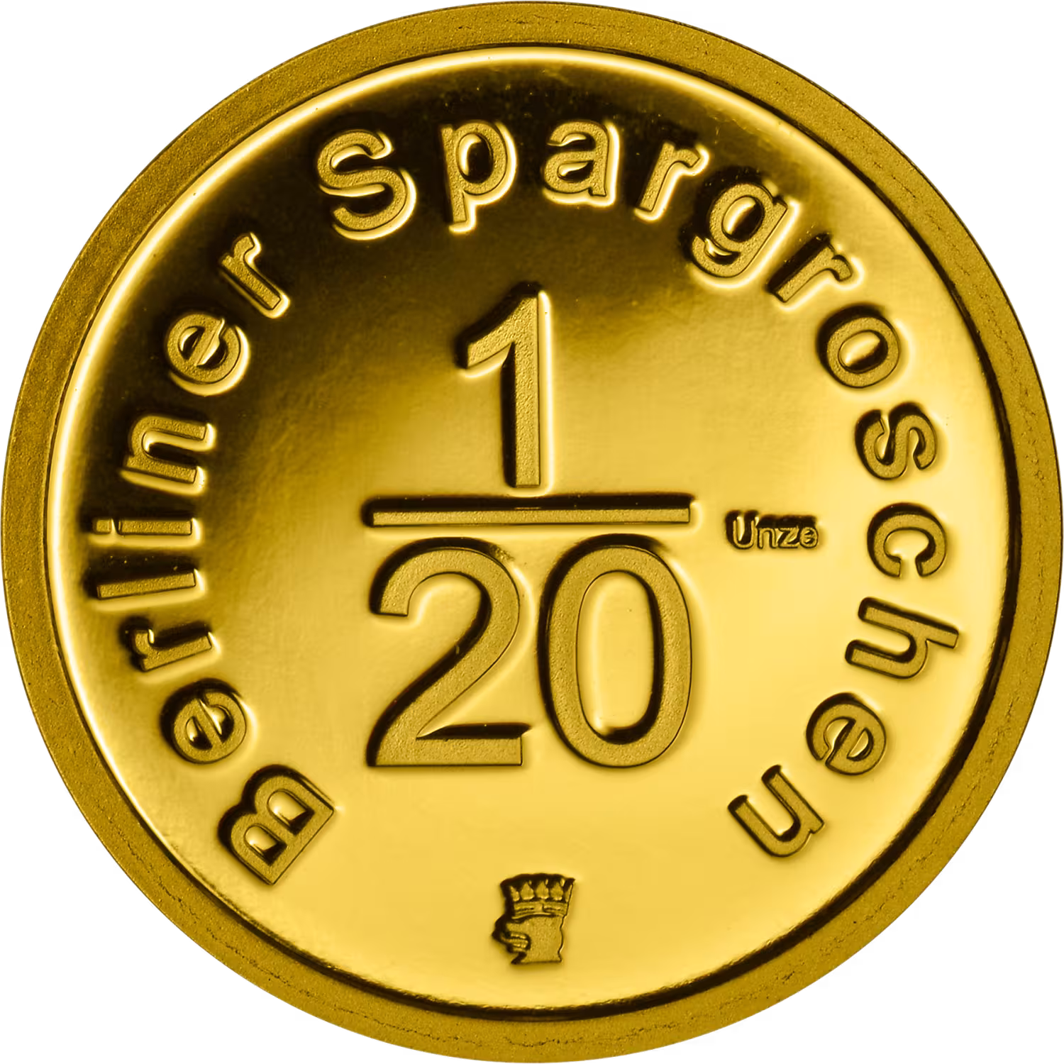 Berliner Spargroschen 1/20 Au im Etui