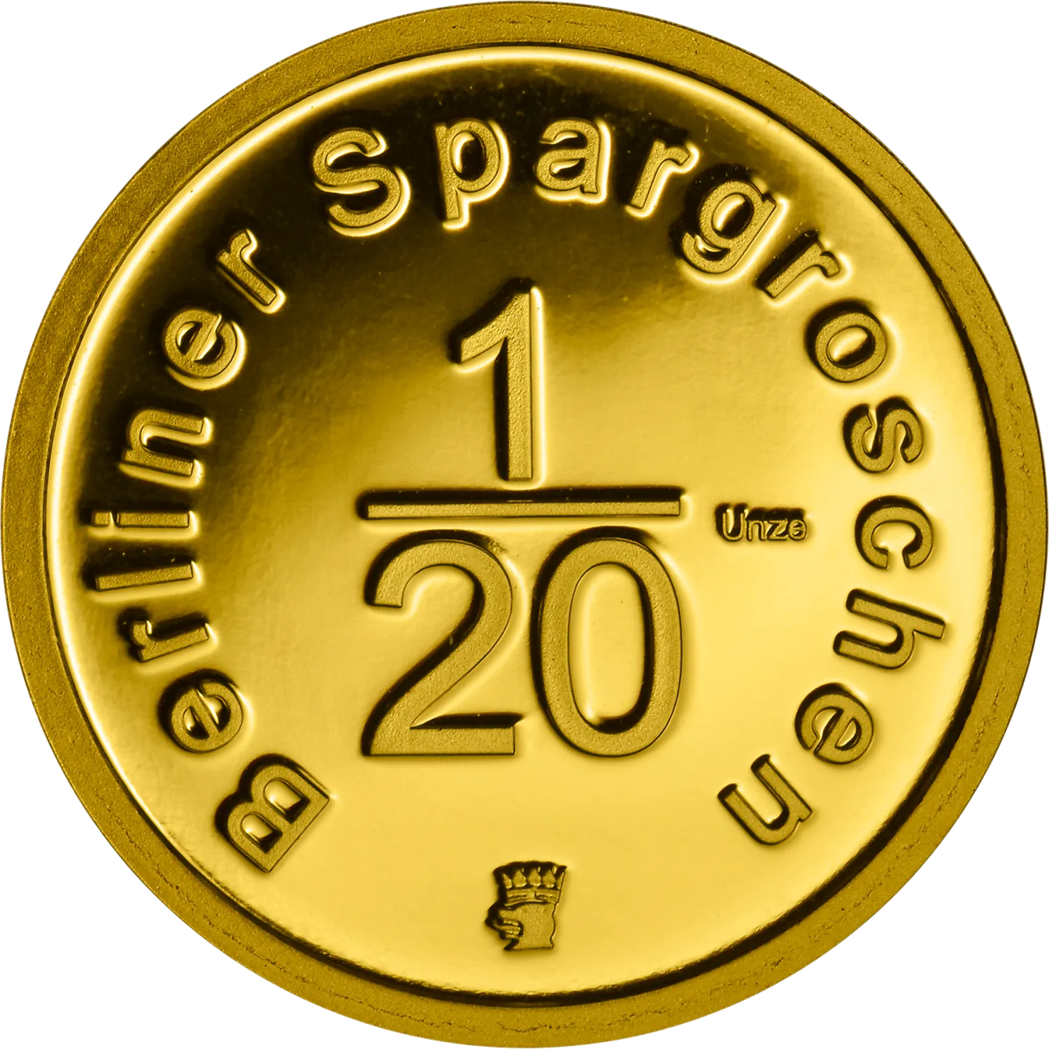 Berliner Spargroschen 1/20 Au im Etui