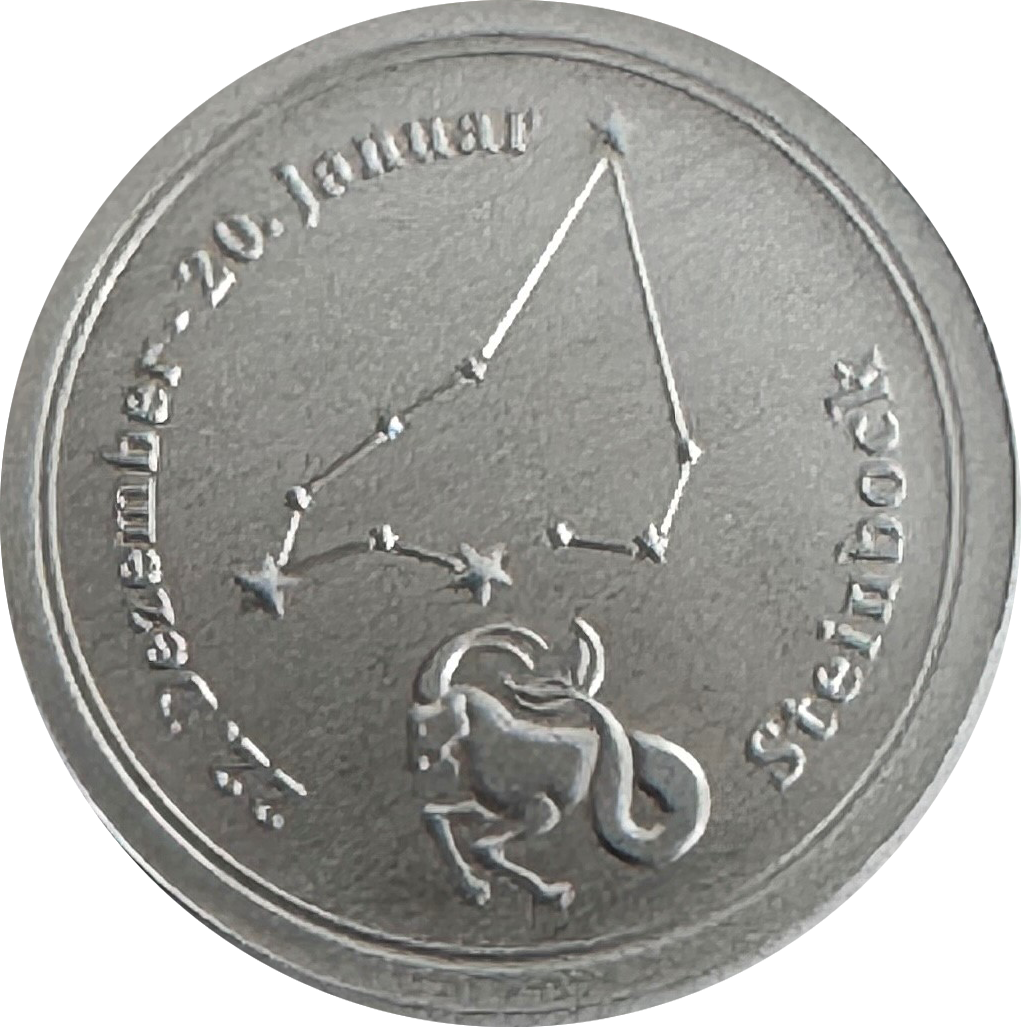 Sternzeichen - Steinbock- 1/20 Unze 999 Feinsilber
