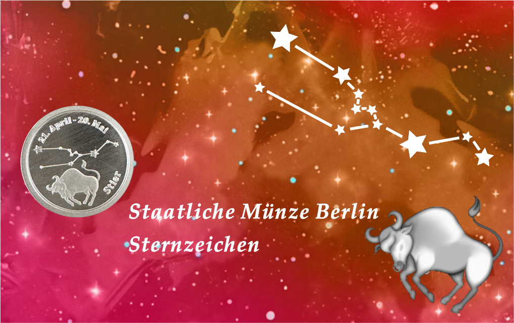 CoinCard mit Sternzeichen-Motiv  