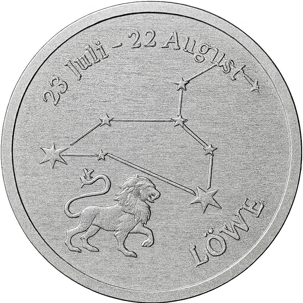 Sternzeichen - L&ouml;we - 1/20 Unze 999 Feinsilber &ndash;