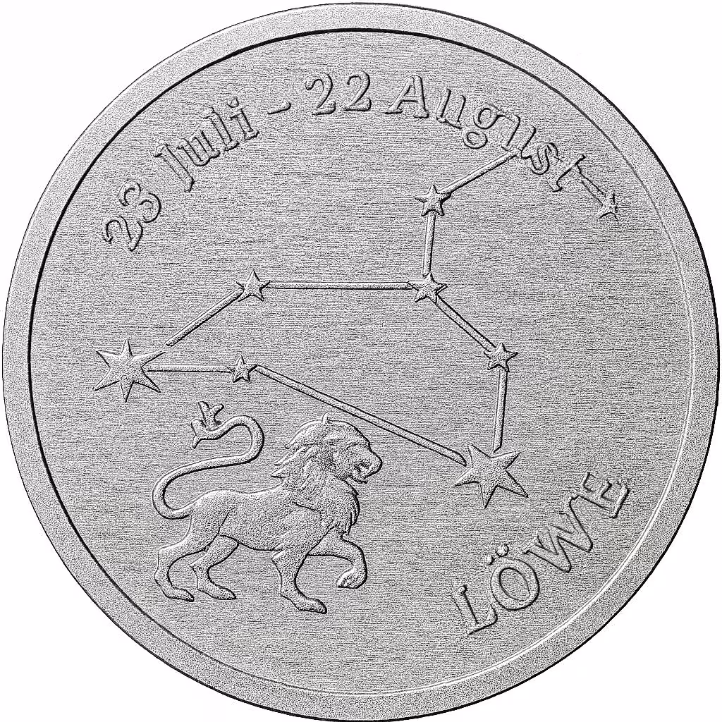 Sternzeichen - L&ouml;we - 1/20 Unze 999 Feinsilber &ndash;