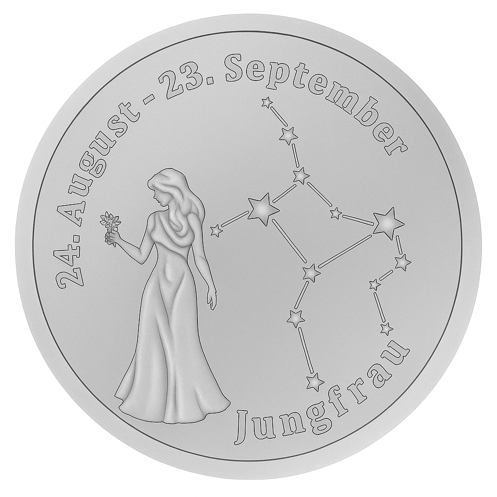 Sternzeichen - Jungfrau- 1/20 Unze 999 Feinsilber