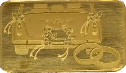 Just Married - Goldbarren