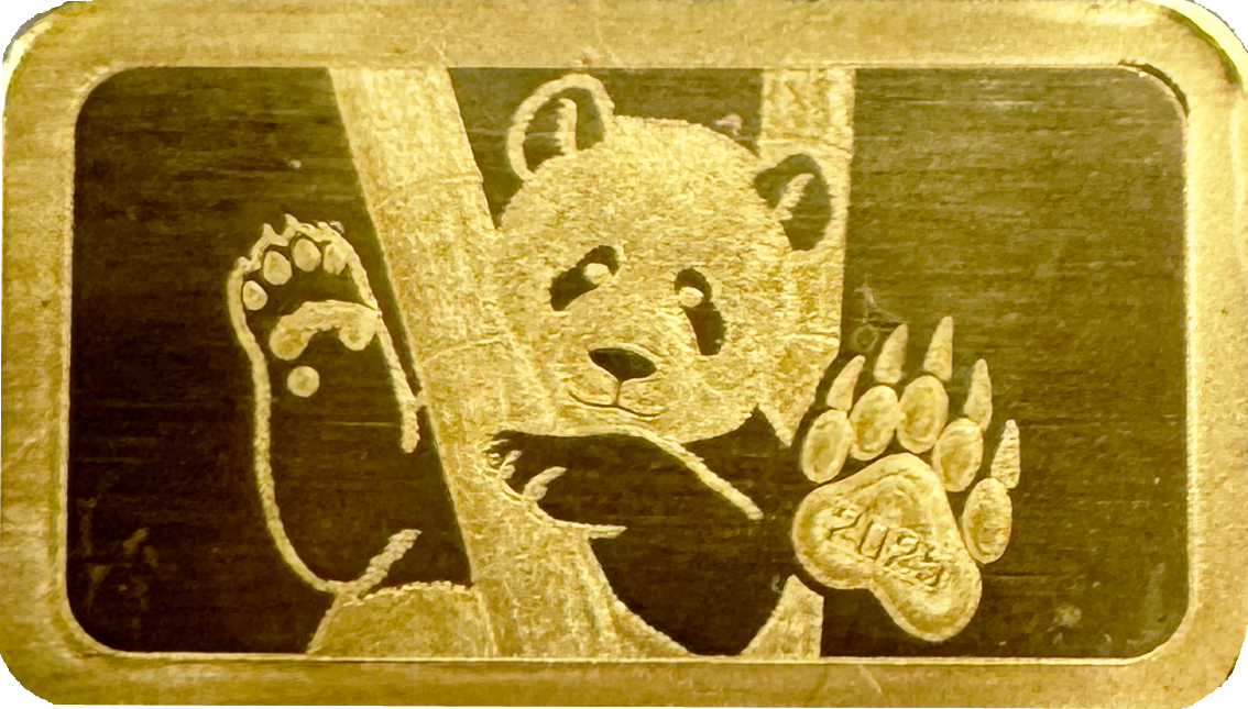 Panda 2025 Gold Barren 1 g