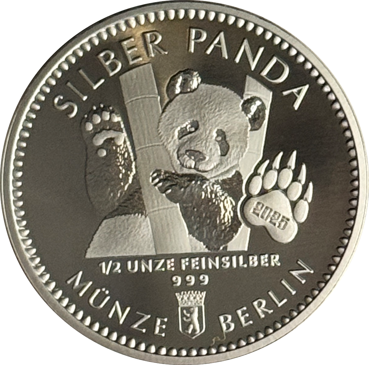 Silber Panda 2025 1/2 Unze